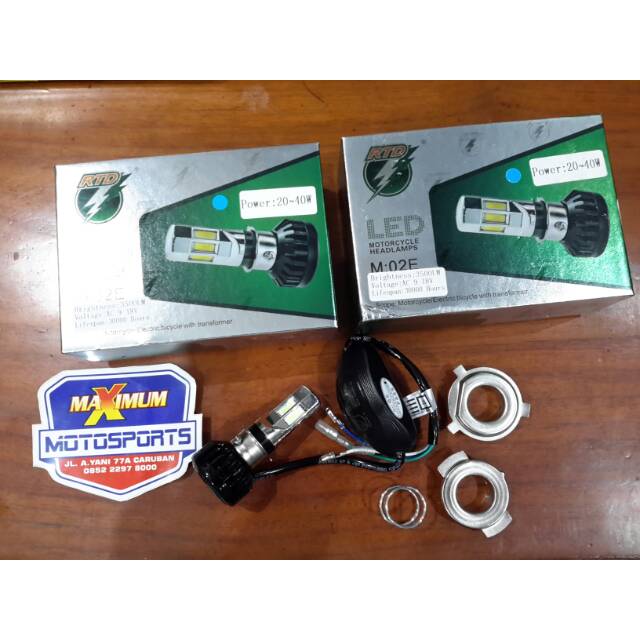 Lampu HID led 6 titik ice blue