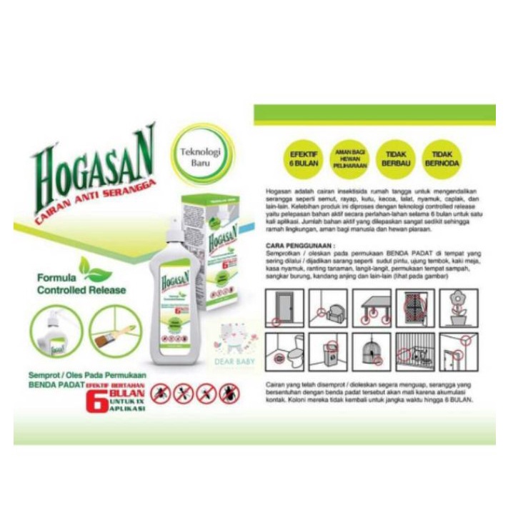 Hogasan Cairan Anti Serangga 200ml - Anti Semut Kecoa Rayap Nyamuk