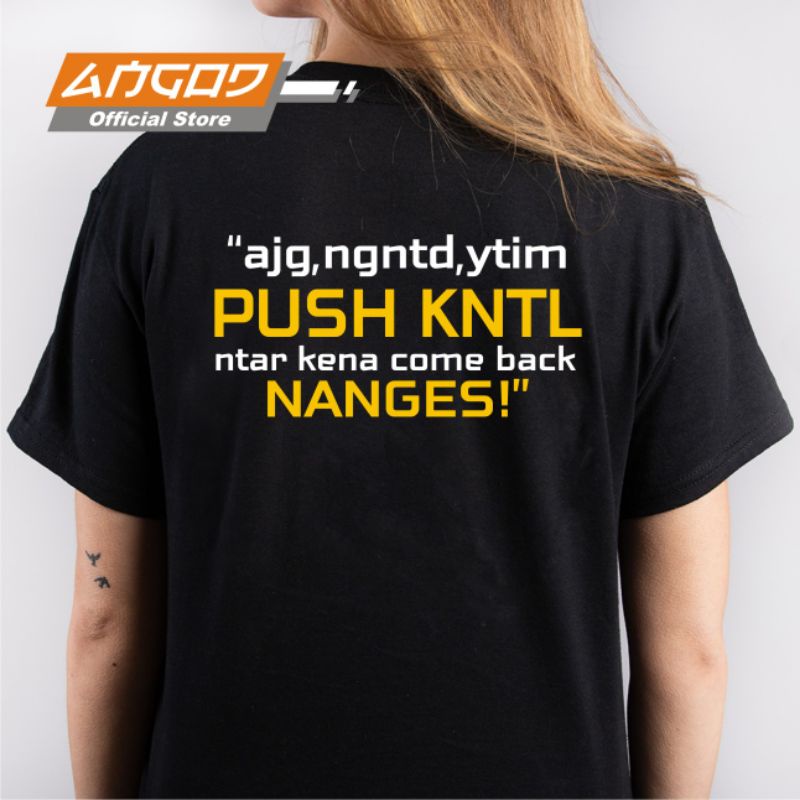 KAOS DISTRO ML KATA KATA MOBILE LEGENDS , T-SHIRT GAMING MLBB PUSH KNTL, BUTA MAP, RETRI INDOMARET, 