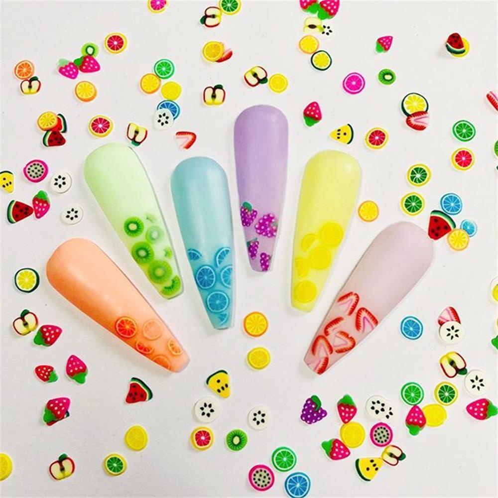 120pcs / set Stiker Berlian Imitasi Warna-Warni Untuk Nail Art