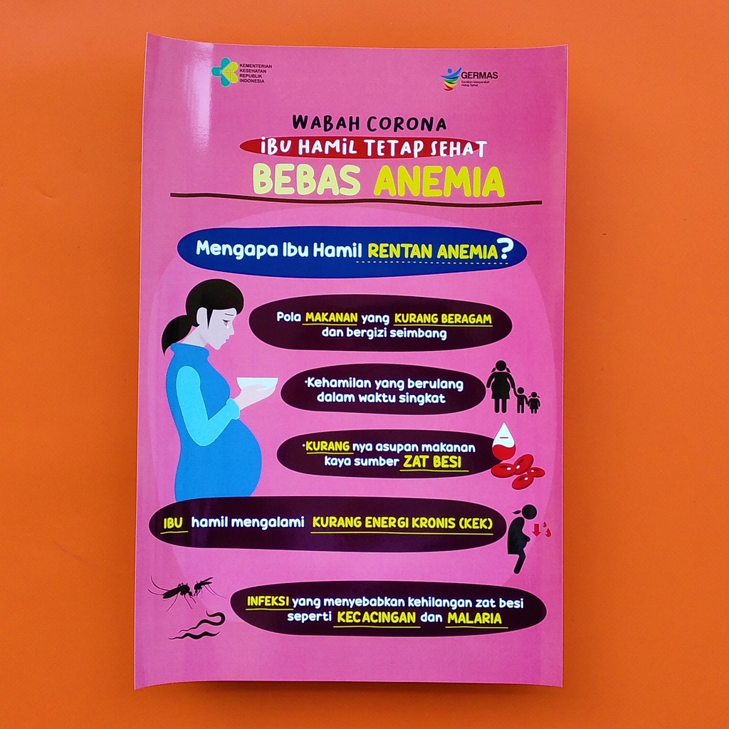 Jual Terbaru : Mengapa Ibu Hamil Rentan Anemia, Poster Anemia bagi Ibu ...