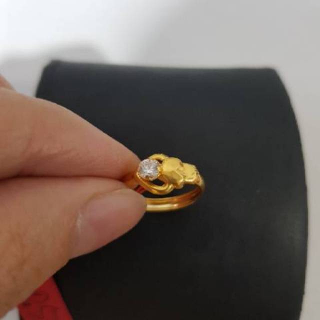 Cincin Emas asli model KupuKupu