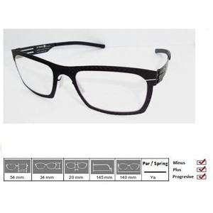 Kacamata Frame Ic Berlin Urban Evolution Black