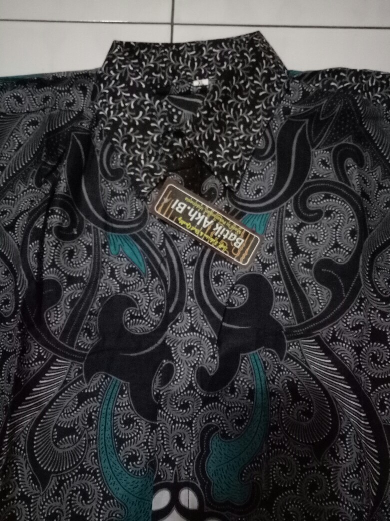 Kemeja Batik Size M L Xl Xxl Bswart Batik Hrb026 Kenongo Hem Panjang Padi