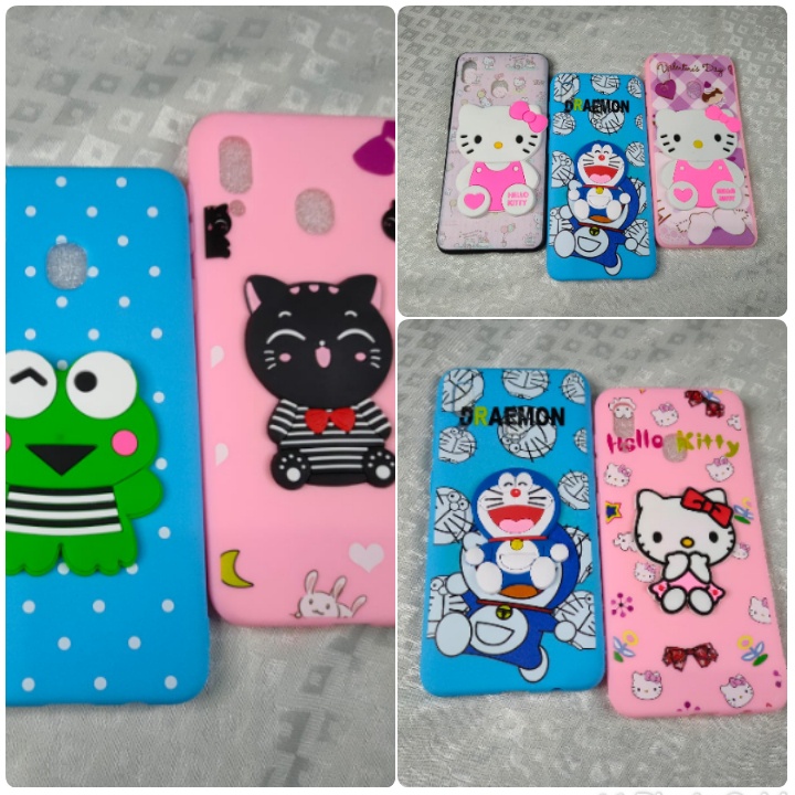 SOFT CASE TIMBUL KACA KARAKTER SAMSUNG A6 2018