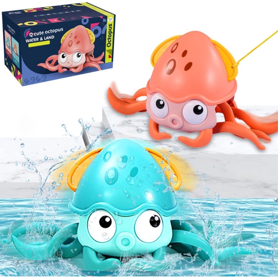 MWN Mainan Cute Octopus Water and Land Amphibious Toys Series XG301