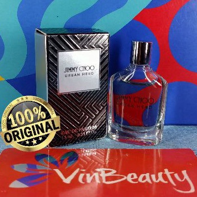 Miniatur Parfum OriginaL Jimmy Choo Urban Hero EDP 4.5 ml For Men Murah