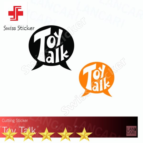 

Terlaris Sticker Toytalk Toy Talk Vinyl cut Stiker oracal Keren