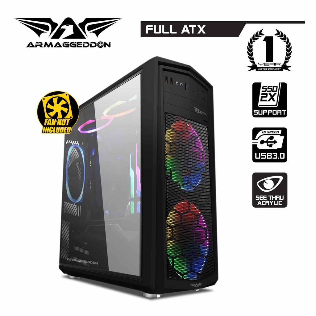 Casing pc gaming Armageddon T5X Pro 2 | Shopee Indonesia
