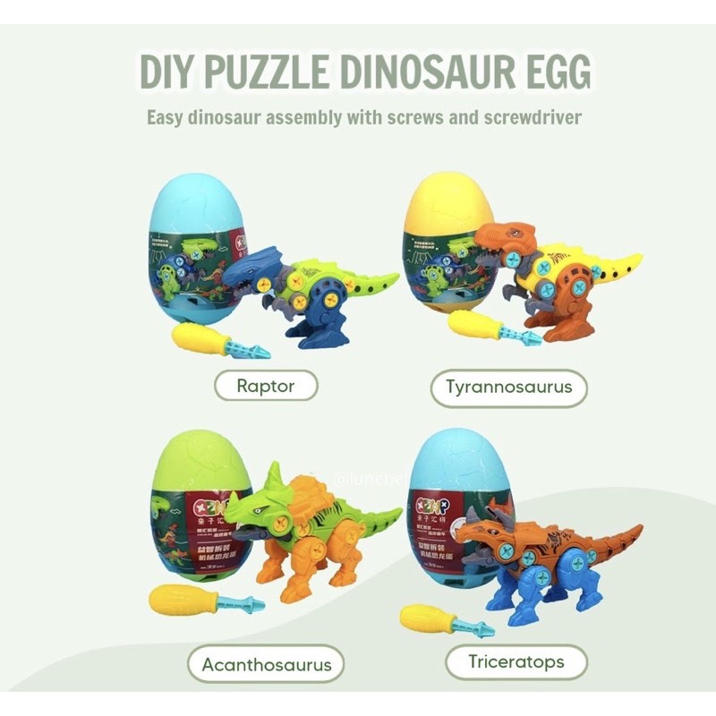 DIY Puzzle Dinosaur Egg / DIY puzzle telur dinosaurus