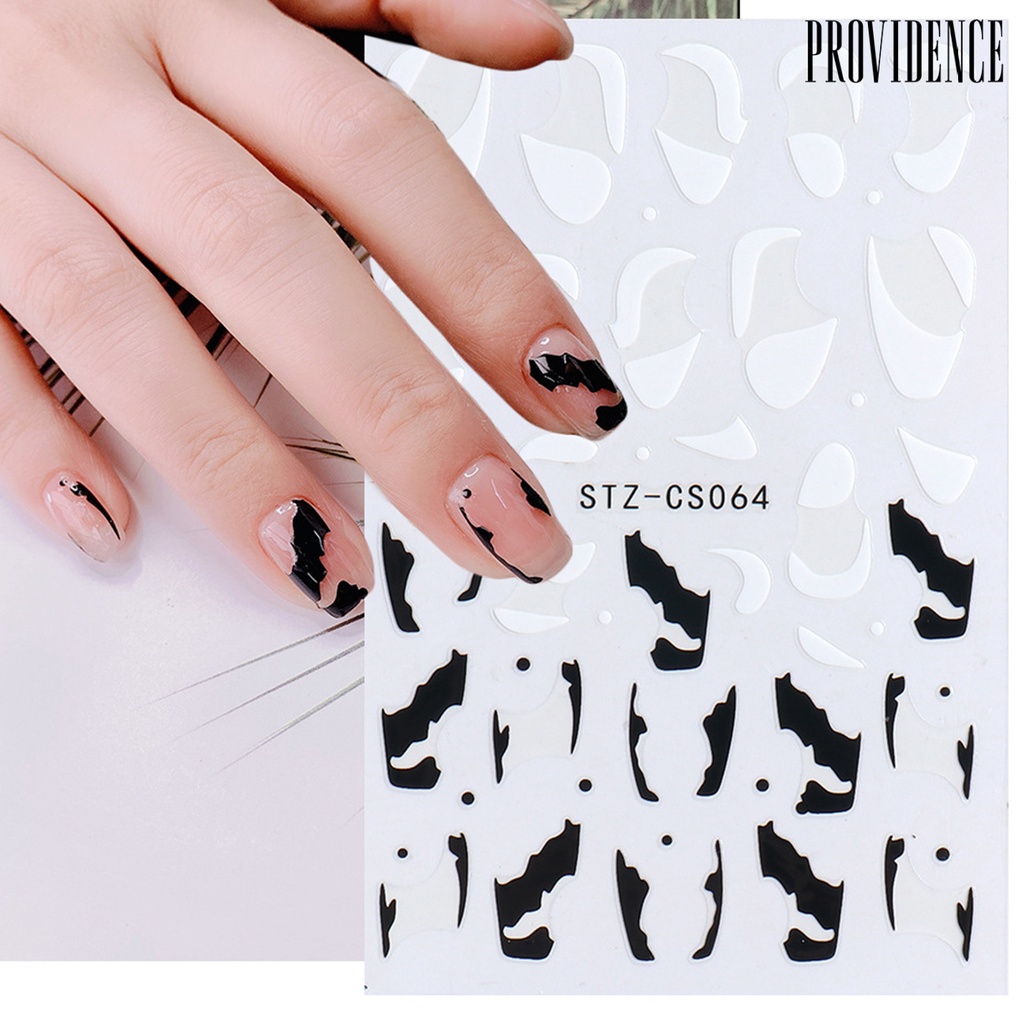 Providence Nail Sticker French Style DIY Colorful Line Decal Powder 3D Transfer Slider for Manicure