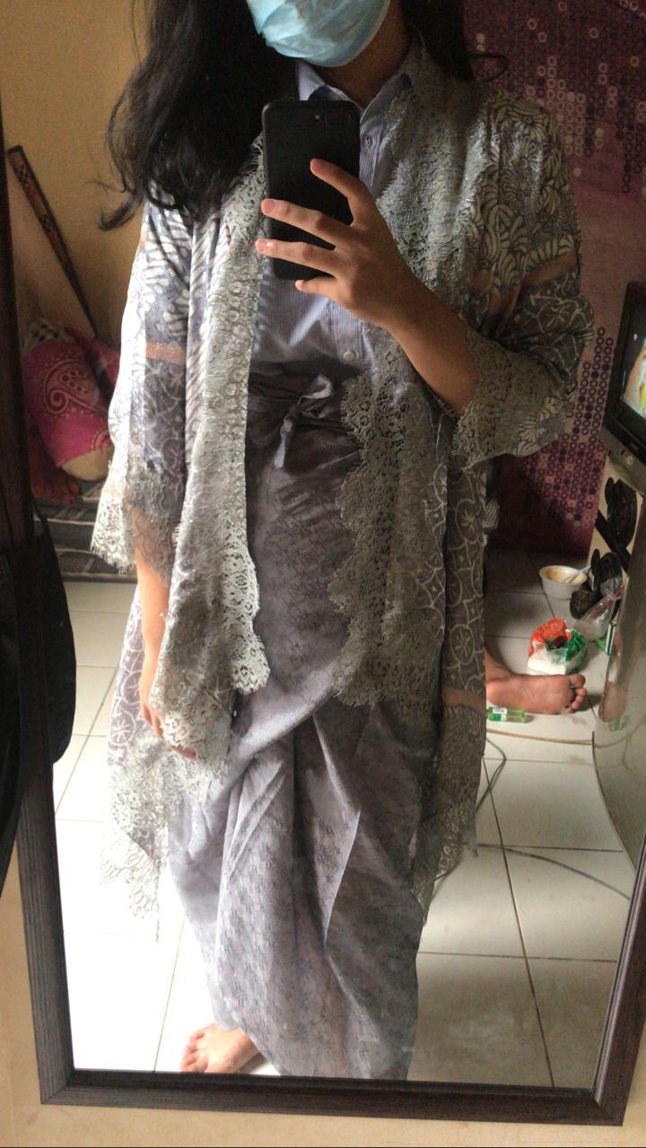 Zayba Set Batik Viscose Lace / Outer Batik With Lace / Set Batik