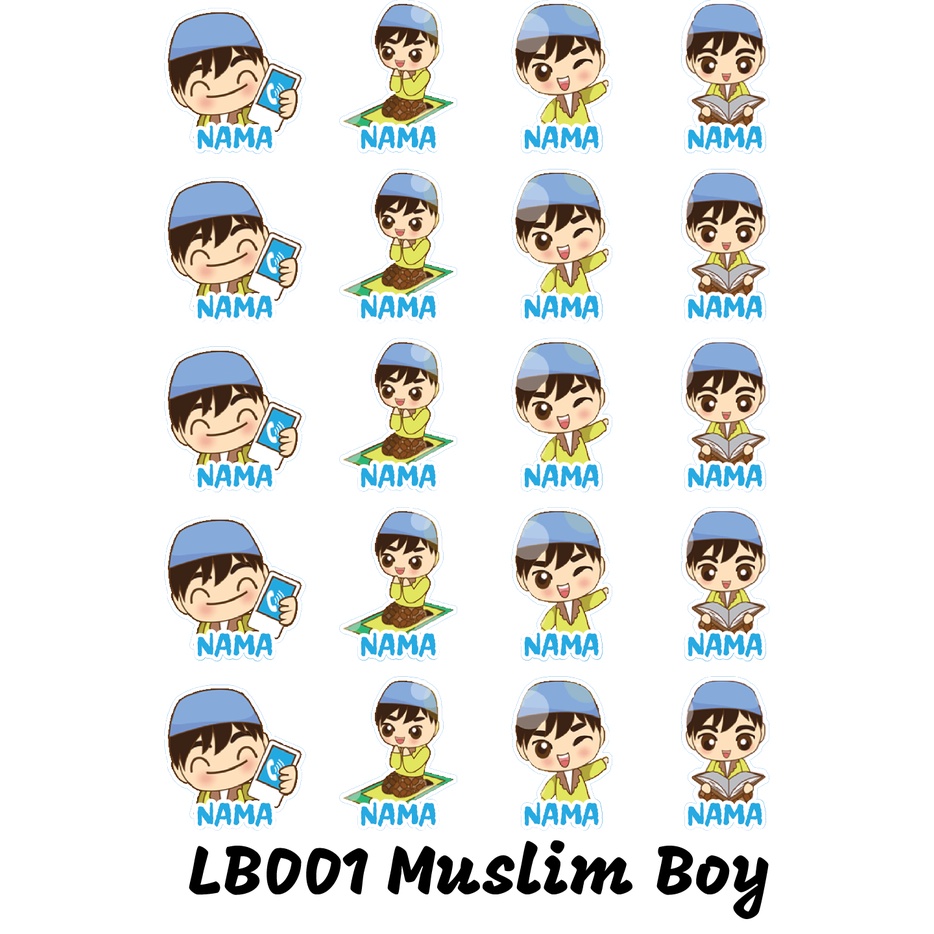 

Sticker Nama Cutting Label Waterproof Tahan Air Little Boy 01 (LB001)