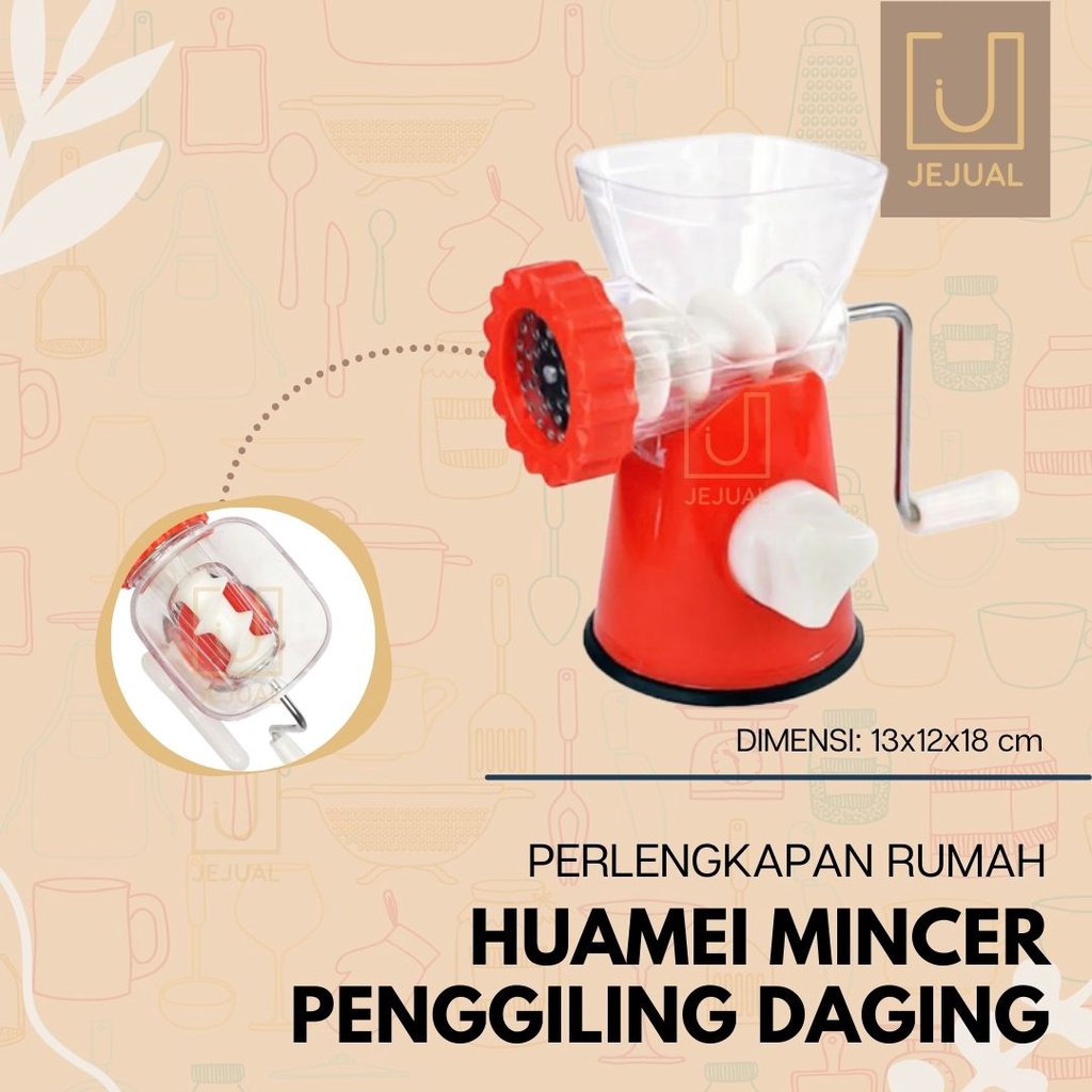 CHOPPER PENGGILING DAGING Huamei Mincer Blender Pelunak/Giling Daging Sapi/Ayam/Bakso
