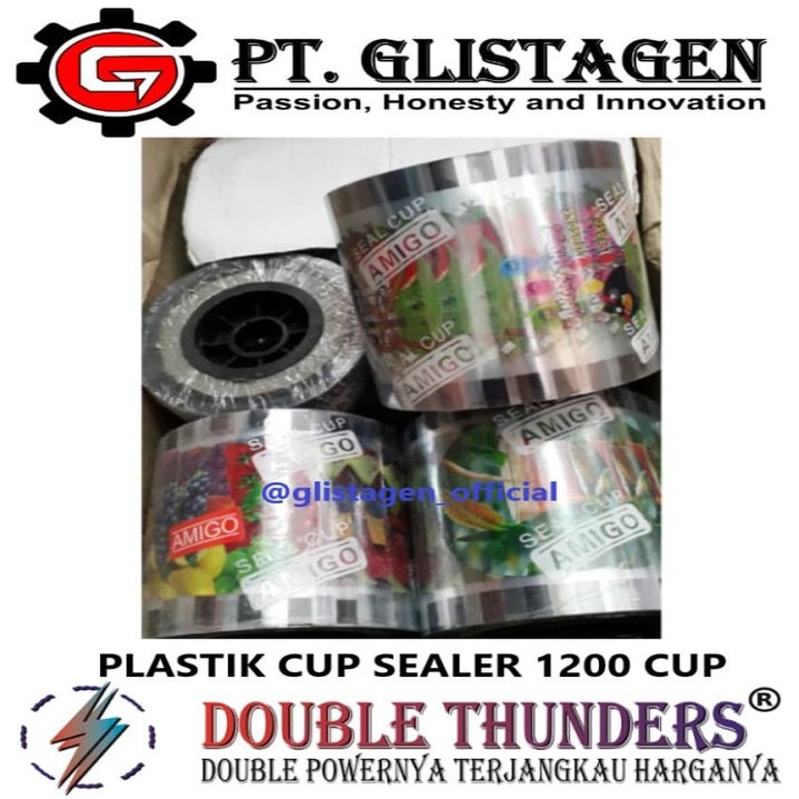 Plastik Cup Sealer / Plastik Roll Gelas Lid / Plastik Tutup Gelas Cup Sealer