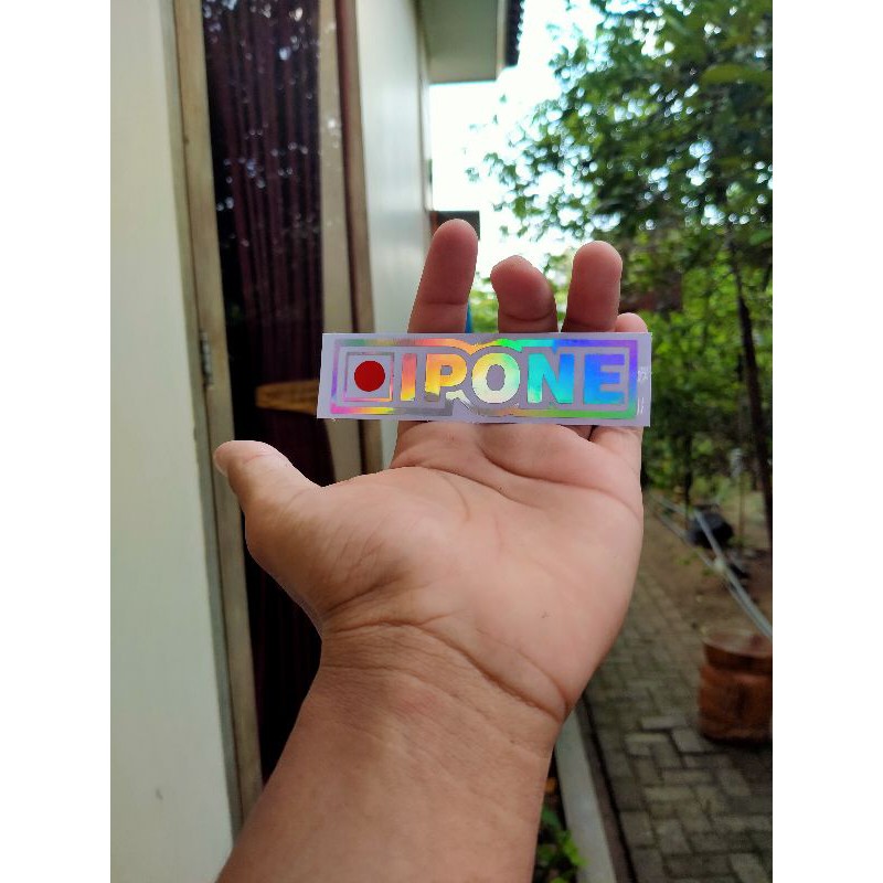 

stiker ipone hologram