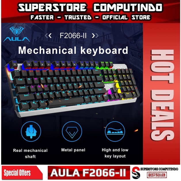 Keyboard Gaming Mechanical AULA F-2066 II RGB-AULA F2066