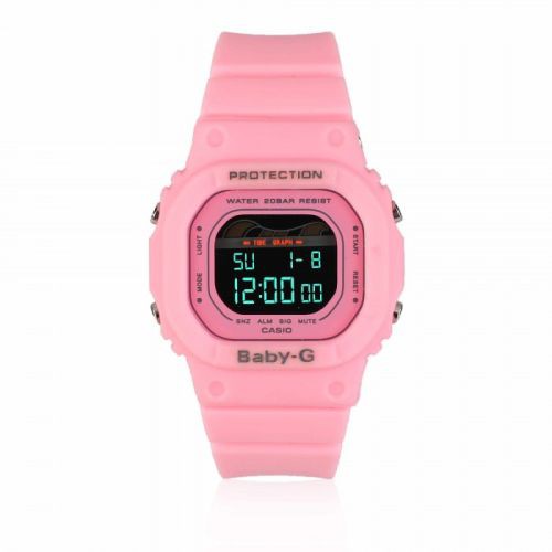 BABYG CASIO BLX 5600 JAM TANGAN WANITA DIGITAL SEGI FULL PINK FULL BIRU