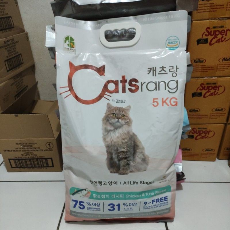 Catsrang Makanan kucing all stages 5 kg 5kg freshpack