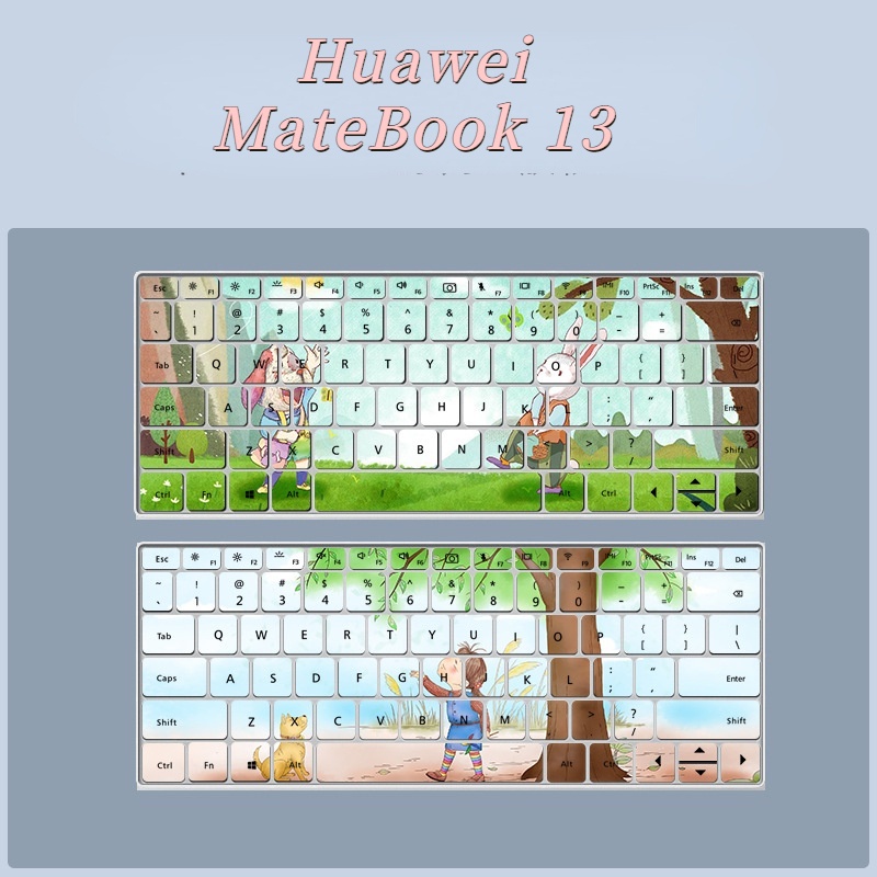 Film Pelindung Debu Keyboard Laptop Motif Kartun Bunga Untuk Lenovo Huawei MateBook 13 2021 2019 Magicbook 14 Magicbook 14 KPL-W00 VLT-W50 MateBook 13 2020