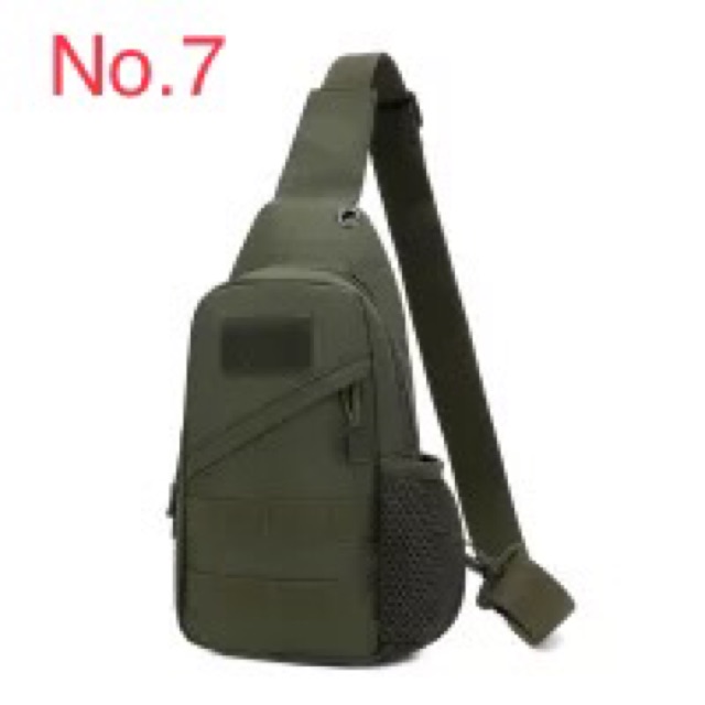 Tas Selempang Pria Sling Bag Tactical Army + USB