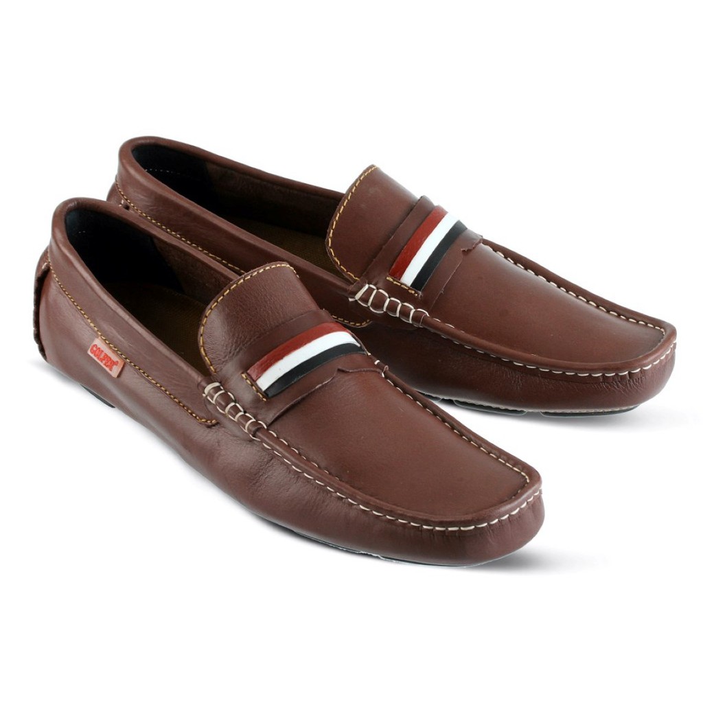 SEPATU MOCCASIN PRIA BROWN 39 sd 43 GF4107 GF