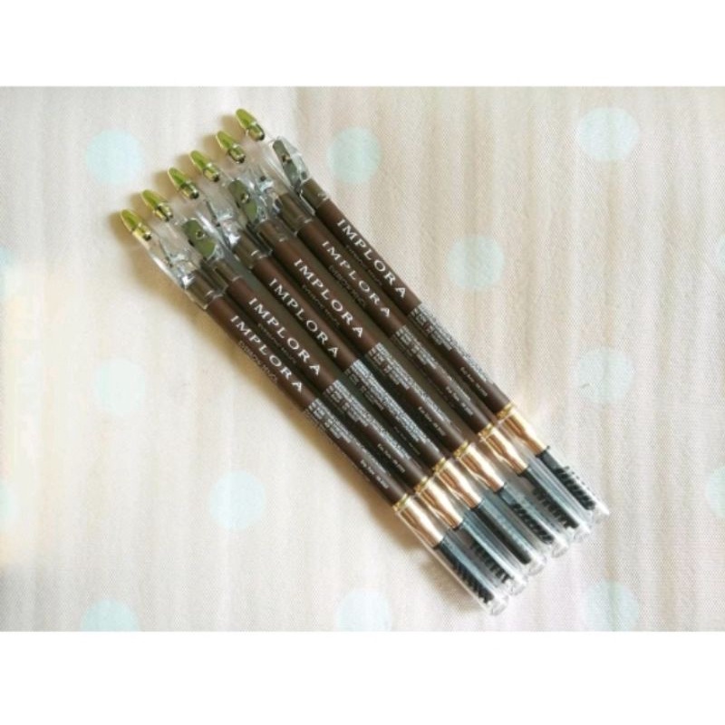 Pensil alis implora/celak alis implora warna coklat
