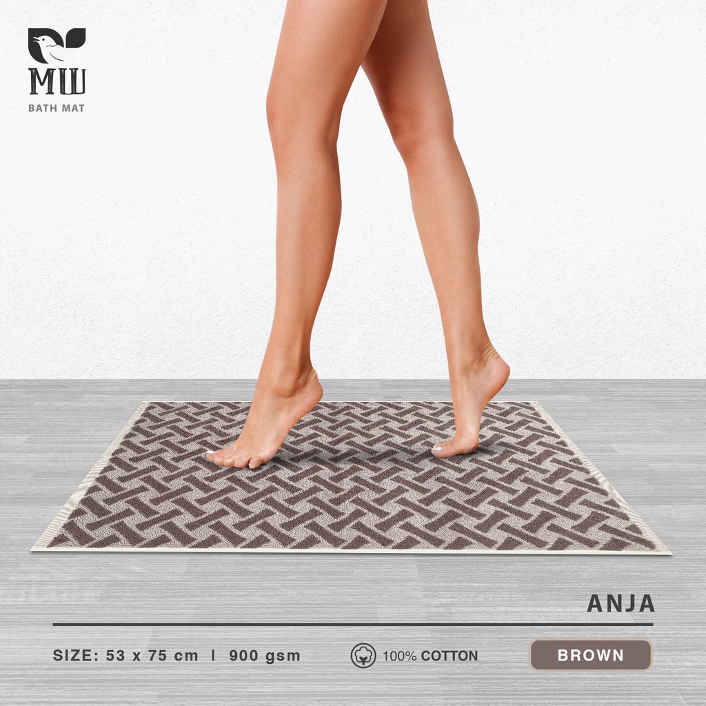 ORIGINAL | Keset Kaki Morning Whistle by Terry Palmer ANJA Keset Kamar Mandi Dapur Handuk Bath Mat 53 x 75 cm