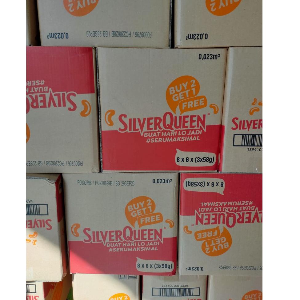 

Serba murah SILVERQUEEN 58 GR/GRAM ISI 3 PCS KEMASAN BUY 2 GET 1 LIMITED PRN