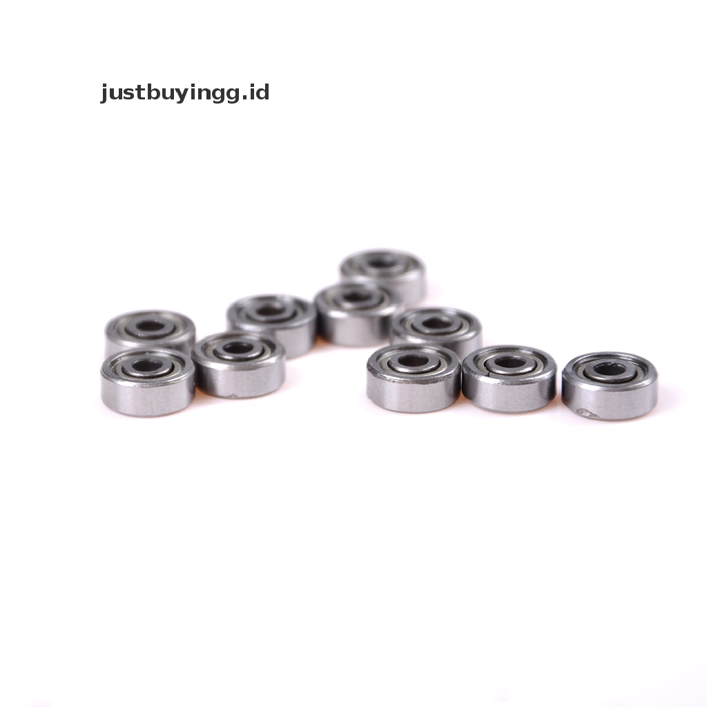 10pcs / Set Bola Bearing Radial 623zz 3mm X 10mm X 4mm 623z Untuk Printer 3d Reprap Id