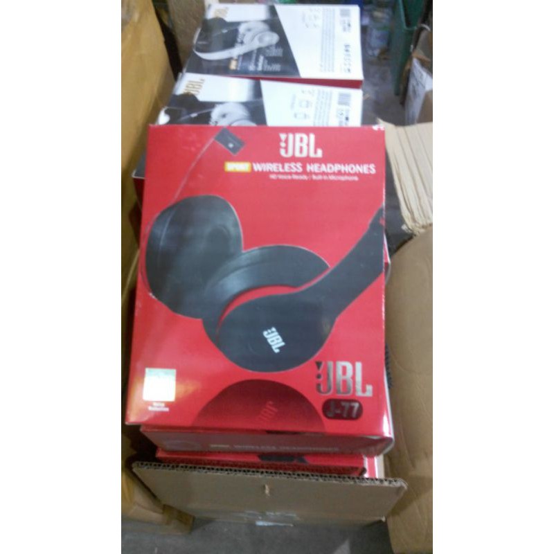 headphone bando j77 wireless bluetooth bass