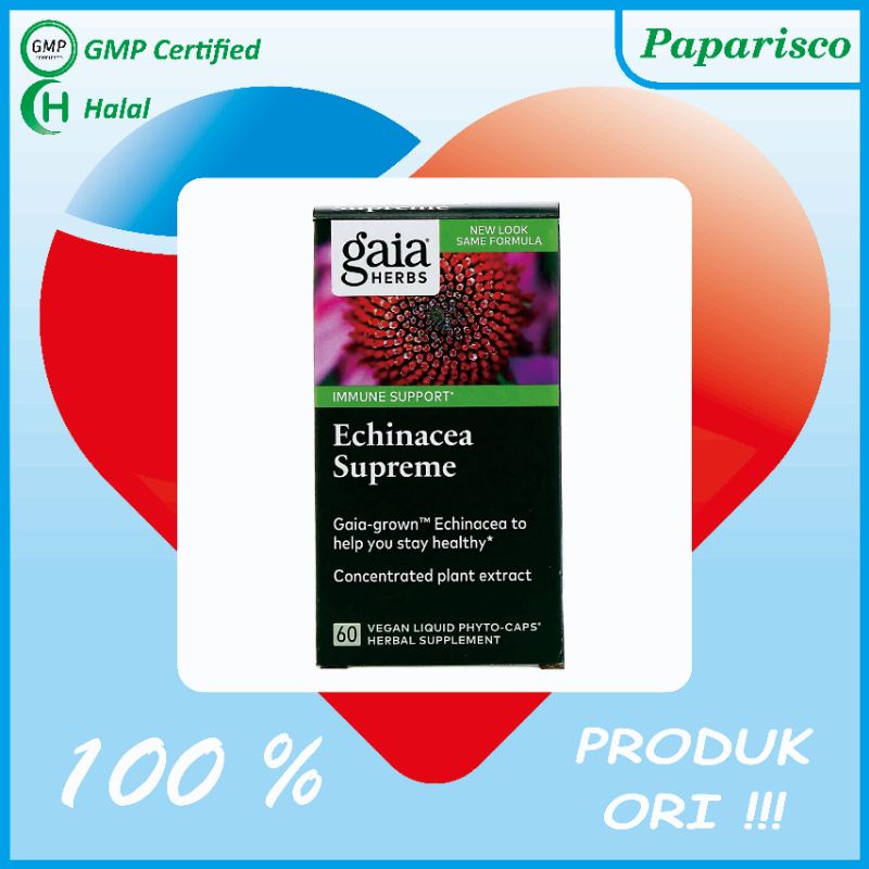 Gaia Herbs Echinacea Supreme (60 Vegan Liquid Phyto Caps)