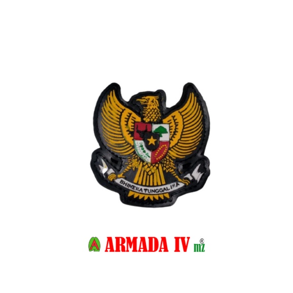 Patch Rubber Velcro Gambar GARUDA