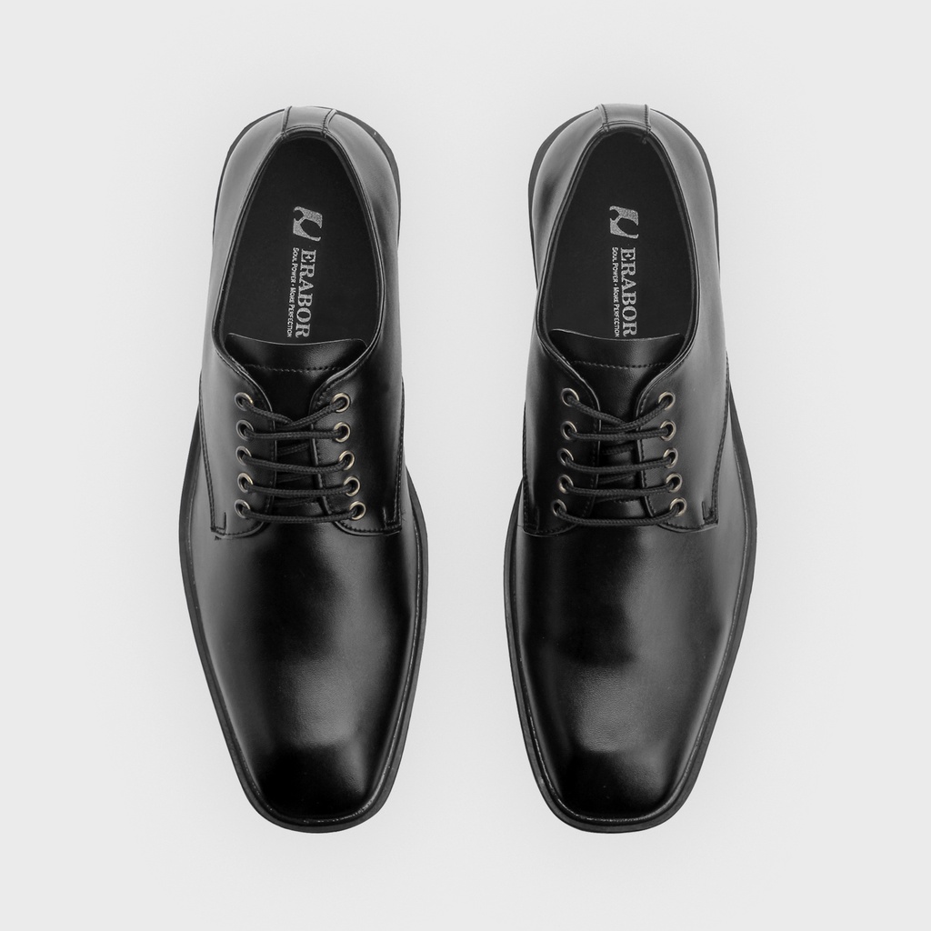 Vermelon Black | Sepatu Oxford Pantofel Formal Kasual Kerja Kuliah Pria/Cowok/Men Ori Lokal | FORIND x Erabor