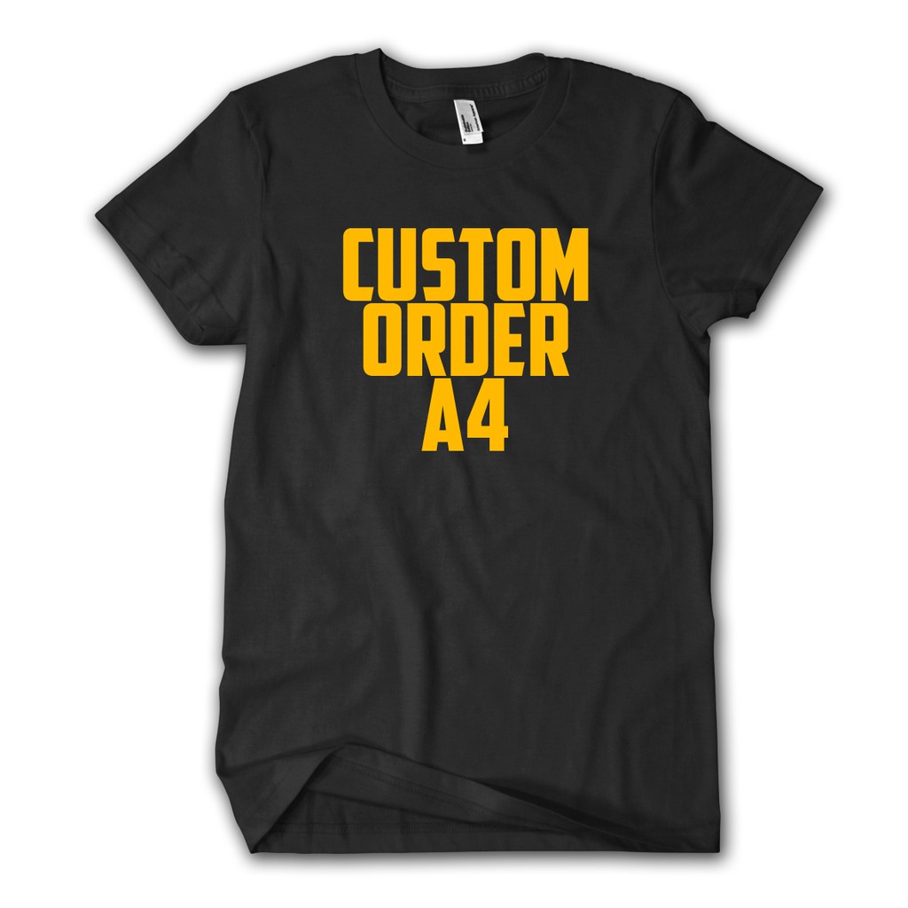 Custom Order DTG Ukuran A4 bahan NSA Premium