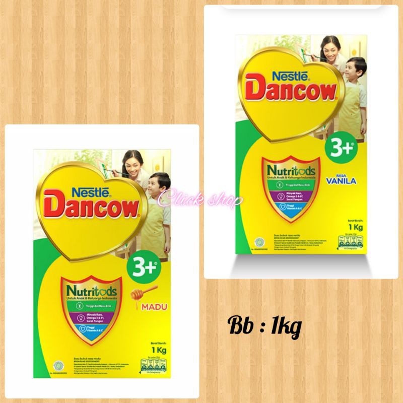 Dancow 3+ 1kg /1000g vanila, madu