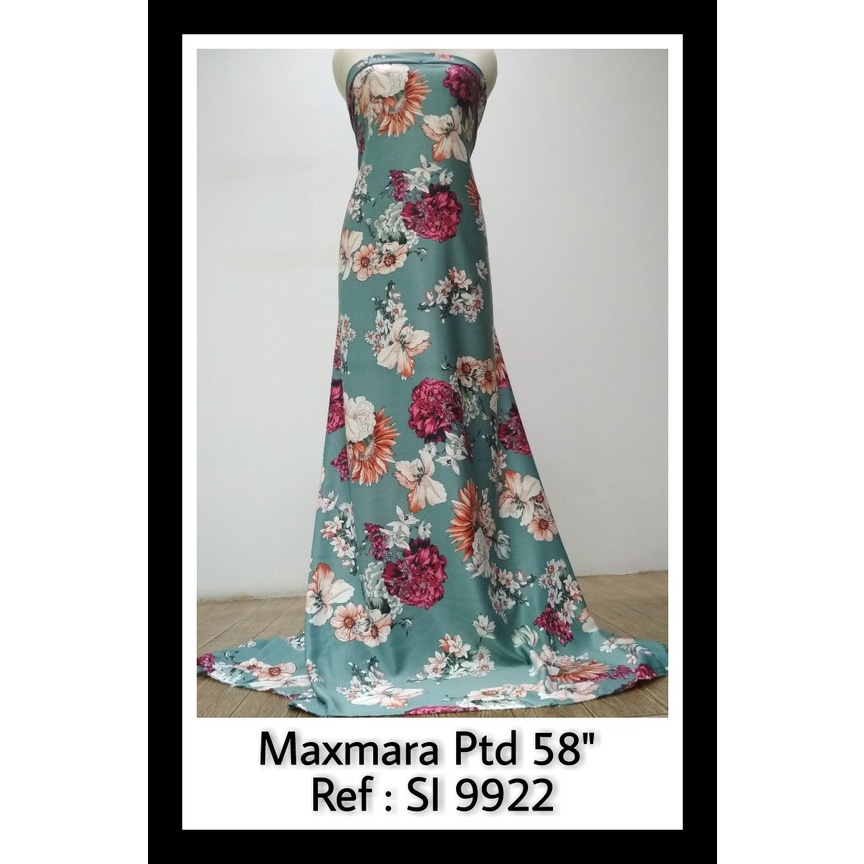 Bahan Kain Adem Nyaman / Maxmara Printing / 58" / Motif Bunga