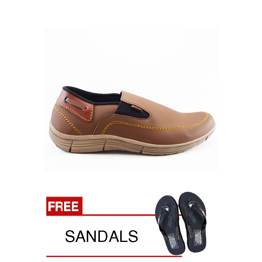 

Redknot - Sneakers Liftopp Tan + Bonus Sandal Senilai Rp.25.000,00