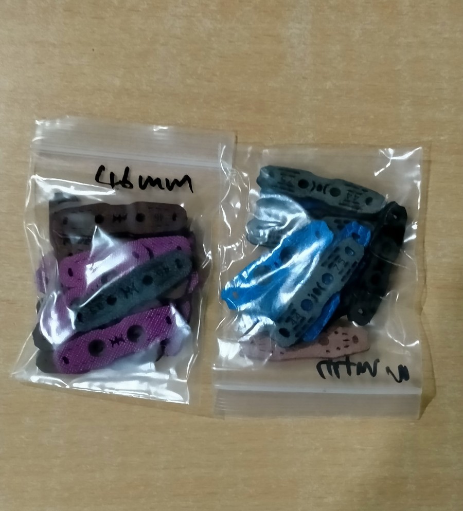 20pcs Blue Microfiber Leather Pouch 42mm 44mm 46mm Pot Bottom Positioning Microfiber Pocket