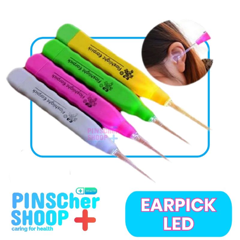 Earpick Korek Kuping LED Pembersih Telinga Removing Wax