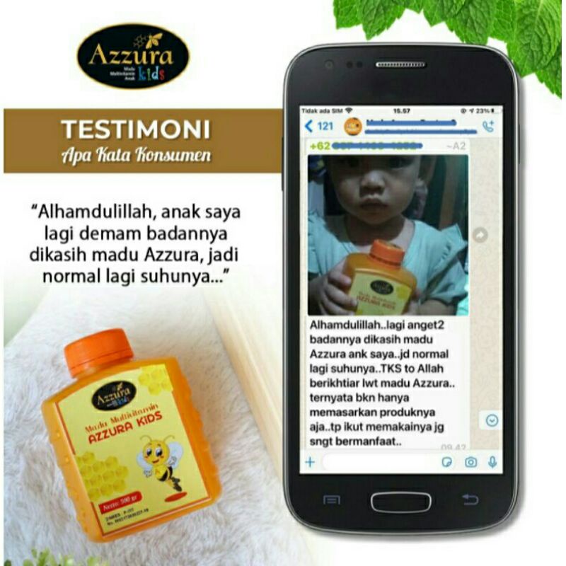 Madu Anak Azzura Kids 200gr Madu Multivitamin