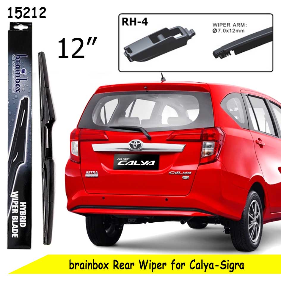 Rear Wiper Blade Calya Sigra Karet Pembersih Kaca Mobil Wiper Belakang Kaca Mobil Windshield