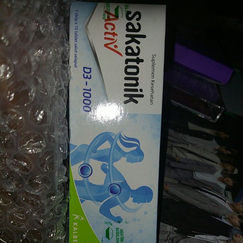 SAKATONIK ACTIV VITAMIN D3 1000IU 10S-VITAMIN UNTUK TULANG, GIGI, DAYA TAHAN TUBUH