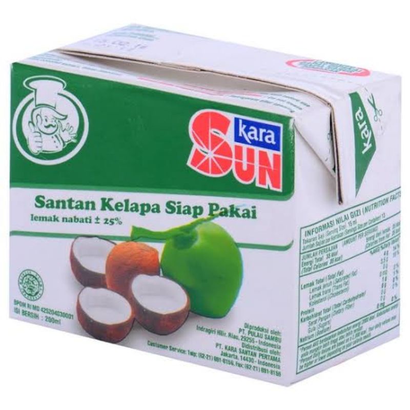 

Santan kara kotak / sun kara 200ml pasar online makassar