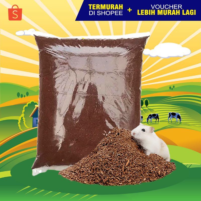 COCOPEAT 500 gr - Coco Peat Coco Bedding Alas Kandang Hamster Natural 500 gr