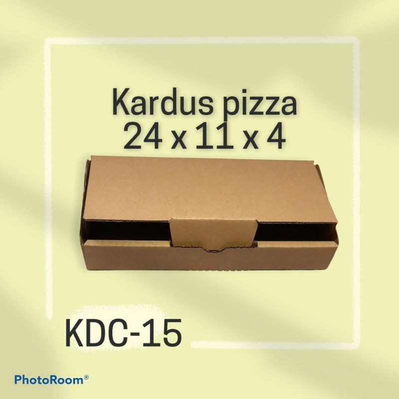 

Kardus/Box pizza Uk 24x11x4 Cm Polos baru