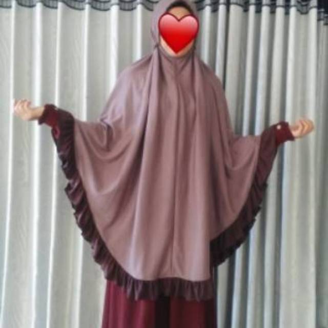 Hijab KCB Panjang depan 110cm Panjang Belakang 125cm / 110X135 Kaos