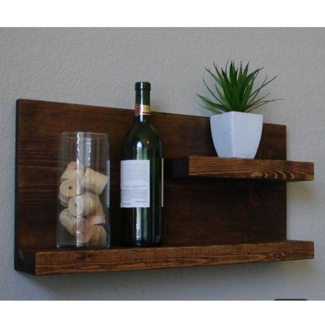 RAK DINDING KAYU JATI BELANDA SIMPLE DEKORASI RUMAH HIASAN DINDING