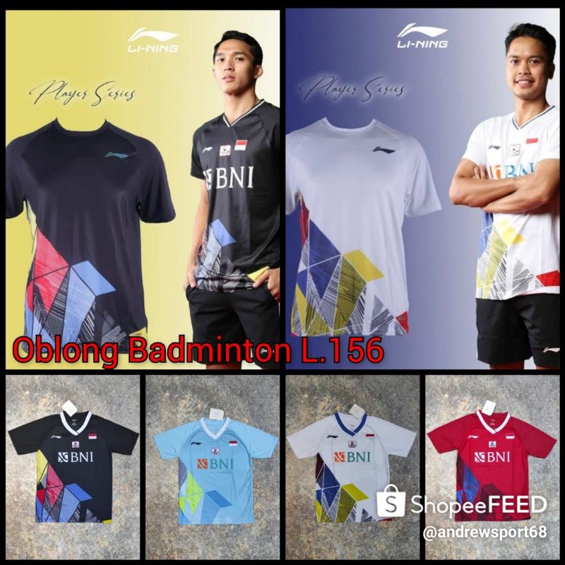 Baju atasan Badminton, kaos atasan bulutangkis L 156 BNI