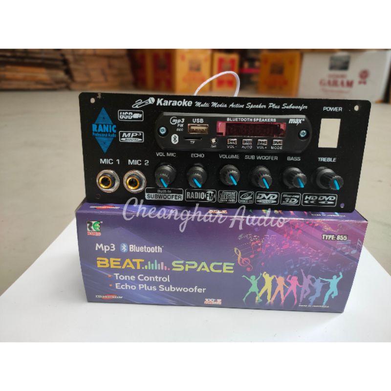 Kit tone control echo plus subwoofer mp3 bluetooth